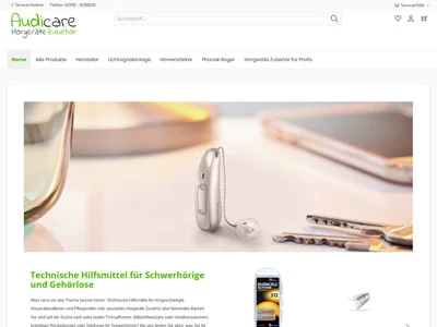 audicare.de Desktop audicare.de desktop responsive