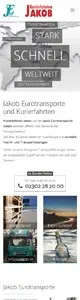 Jakob Eurotransporte Smartphone Jakob Eurotransporte smartphone responsive