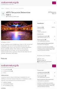 partyraum.de Tablet partyraum.de tablet responsive
